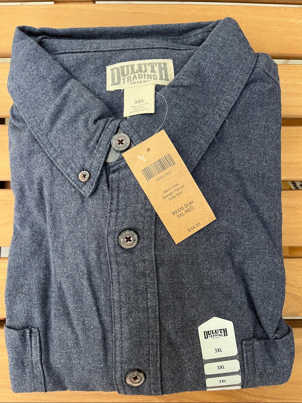 Duluth Trading Co Flannel Button-Front Shirt